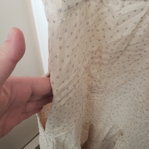 Puff Short Sleeve Button down Nursing Cotton Midi Dress New - Picture 8 of 14